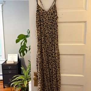 American Eagle Outfitters Animal Print Maxi Dress